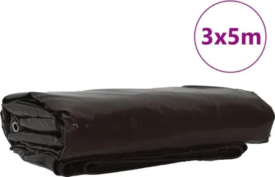 Obrázok produktu pre vidaXL Plachta 650g / m² Hnedá 3 x 5 m Plátno s PVC vrstvou