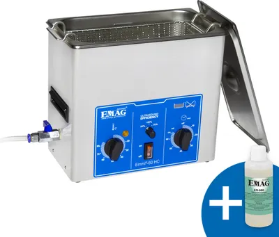 Produktbild von Emmi®- 60 HC Ultraschallreiniger 6L Edelstahl mit Ablaufhahn