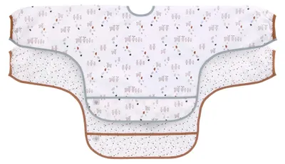 Productafbeelding van Omgoods - Lange Mouw Slabbetje voor Baby's met Touwtjes
