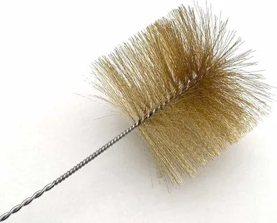 Immagine prodotto di Spazzola per tubi 150 mm Spazzola per tubi in filo d'acciaio ottonato 2 m