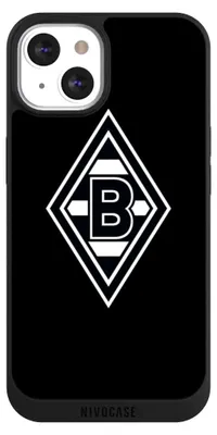 Produktbild von NIVOCASE Handyhülle für Apple iPhone 13  Hülle NIVOpure Case Schwarz Borussia Mönchengladbach Gladbach Wappen