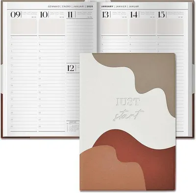 Produktbild von Famanu A5 Kalender 2024/2025 - Nachhaltiger Wochenplaner und Terminkalender für 18 Monate