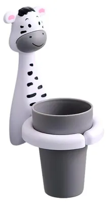 Produktbild von Zahnputzbecher Baby, Zahnbürstenhalter Aufbewahrungsboxen Wandmontage, Wandmontierter Zahnbecherhalter, Cartoon Tiere Zahnbürstenhalter, Zahnbürstenhalter für Kinder, Zahnputzbecher