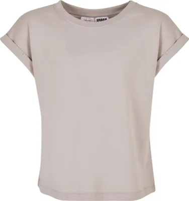 Obrázek produktu pro Dětské tričko Urban Classics Girls Organic Extended Shoulder Tee warmgrey - 110/116