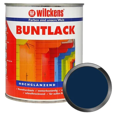 Produktbild von WILCKENS Buntlack Hochglänzend 0.375 Liter RAL 5010 Enzianblau