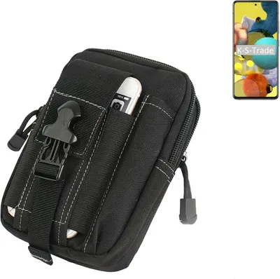 Produktbild von K-S-Trade Gürtel Tasche kompatibel mit Samsung Galaxy A51 5G Gürteltasche Holster Schutz Hülle Handy Hülle Smartphone outdoor Handy-Hülle schwarz