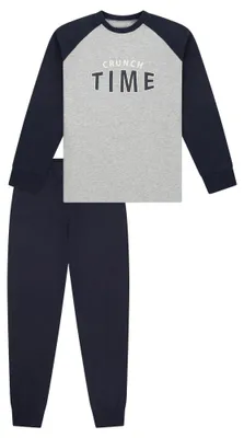 Produktbild von Schiesser Baumwolle Schlafanzug Set aus Langarm-Shirt und langer Hose, Weiche Baumwolle für hohen Komfort, Hose mit Bundgummi