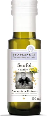 OLEJ Z GORCZYCY (OLEJ MUSZTARDOWY) TŁOCZONY NA ZIMNO BIO 100 ml - BIO PLANETE