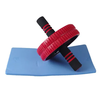 Produktbild von Bauchmuskeltrainer rot mit Kniepolster Bauchtrainer Muskeltrainer Rückentrainer