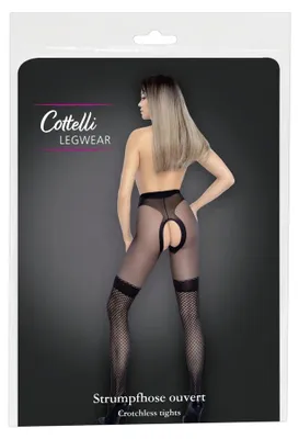 Productafbeelding van Cottelli LEGWEAR - Strumpfhose - 25303251641 - Zwarte kousen - Maat 5