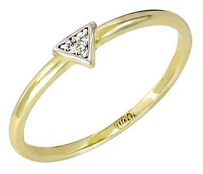 Produktbild von Goldring 14 Karat 585 Gold Glare107 Ringgröße 53, 0,3 cm Oberseite, staatlich punziert