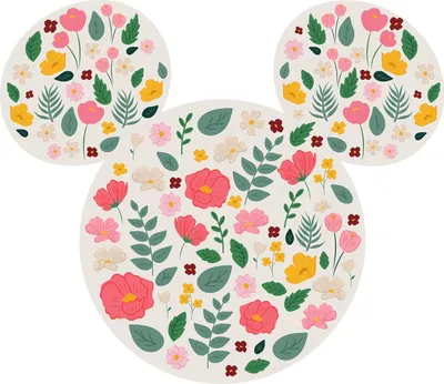 Obrázok produktu pre Disney nálepka na stenu Mickey Mouse ružová, zelená a žltá - 612717 - 127 x 127 cm
