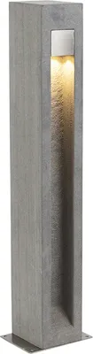 Produktbild von QAZQA - Moderne Stehleuchte I Stehlampe I Standleuchte I Lampe I Leuchte grau 70 cm - Sneezy I Außenbeleuchtung - SteinIBeton Rechteckig - I (nicht austauschbare) LED