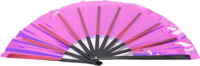 Obrázek produktu pro Ruční ventilátor PVC Stylové skládací přenosné tleskání pro festivalovou taneční párty Svatba