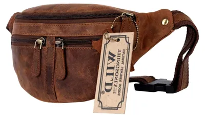 Produktbild von Bauchtasche Gürteltasche Hüfttasche Umhängetasche Crossbag aus Leder