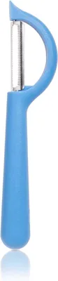 Image de Kochblume P-Schäler Piranha, bleu, en plastique et en acier inoxydable, référence 22094.08