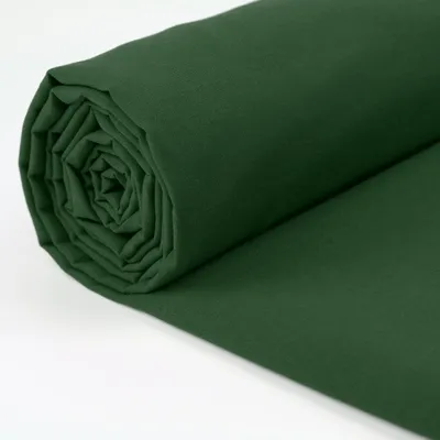 Imagen del producto de Tela de algodón, color verde oscuro liso, 150 cm de ancho, 1 metro de largo, para coser