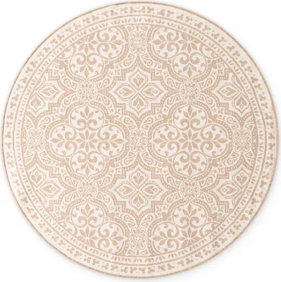 Immagine prodotto di Hanse Home Duet Tappeto reversibile per interni ed esterni Rotondo Rosel Juta Bianco