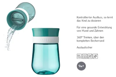 Produktbild von Mepal - Trinklernbecher 360° Mio Little Dutch - 300 ml - Little Farm