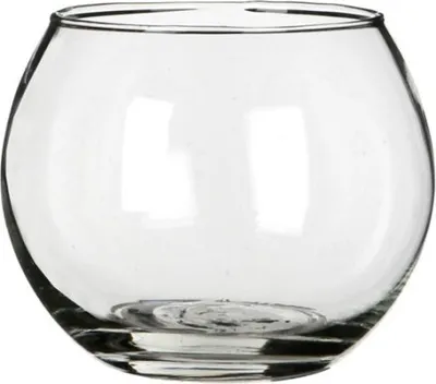 Produktbild von Windlicht Glas klar Kugel H8cm Ø10cm Ballglas Kugelglas Teelichtglas Blumenvase