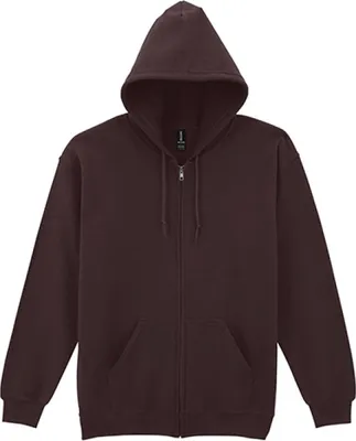 Produktbild von Gildan 18600 | Heavy Blend Full Zip Hooded Sweatshirt - Farbe: Dark Chocolate - Größe: 3XL