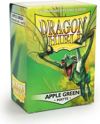 Produktbild von Dragon Shield Matte Sleeves in Standardgröße - Apfelgrün (100 Sleeves)