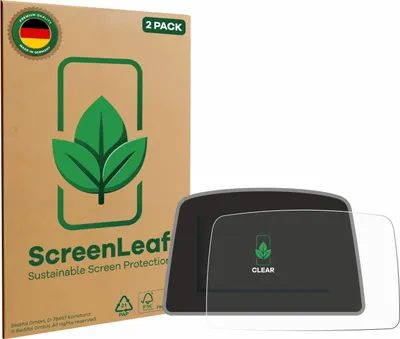 Produktbild von 2x ScreenLeaf Schutzfolie für PowaKaddy C2i nachhaltiger Displayschutz Display Schutz Folie Klar Transparent