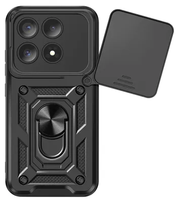 Produktbild von Mayaxess, Hülle Xiaomi 17 mit Kamera Schieber und Magnetring, Schwarz