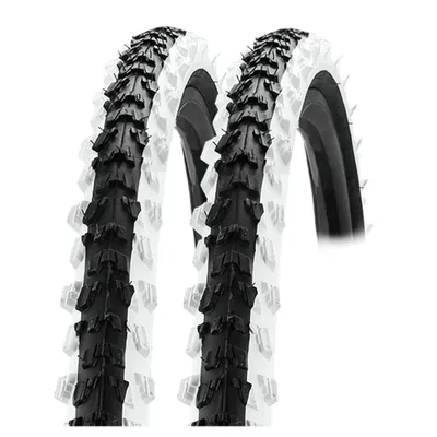Produktbild von 2 Stück Kenda 26 Zoll Reifen schwarz/weiß 26x1.95 (50-559) MTB Decke Fahrrad 26"