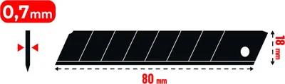 Image de Lames de remplacement SK2 pour cutter - 10 pièces - METRICA - 49064