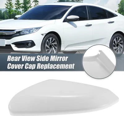 Image de Coque de remplacement pour rétroviseur extérieur gauche blanc pour Honda CIVIC 2016-2021 - Accessoire de décoration extérieure pour protéger les rétroviseurs