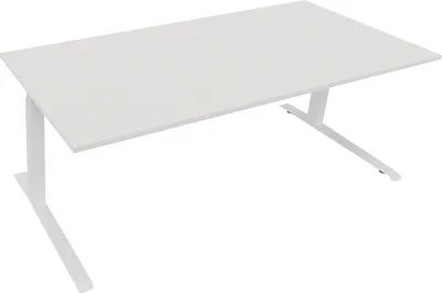 Produktbild von Sitz-/Stehtisch Kufe Doppels. Quad. B2000xT900xH645-1275 ws/Weiß