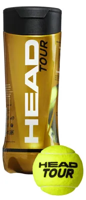 Immagine prodotto di Head - Palline da tennis "Tour"  Confezione da 3 MR78198 (taglia unica) (giallo)