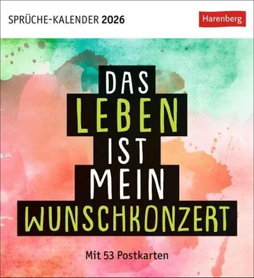 Immagine prodotto di Positive-Sprüche-Kalender Postkartenkalender 2026 - Mit 53 P