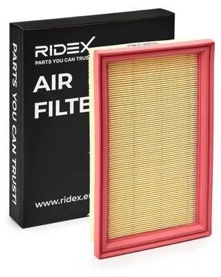 Produktbild von Luftfilter RIDEX 8A0489 für MINI Schrägheck (R50, R53) Umluftfilter Filtereinsatz Rechteckig