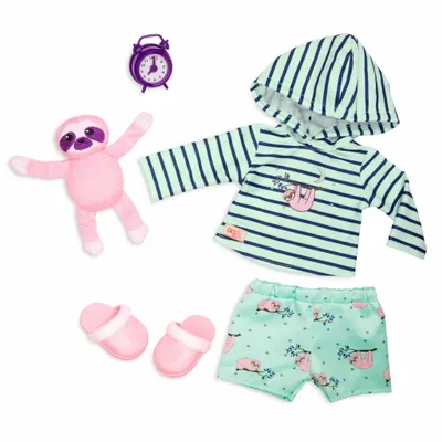 Produktbild von Our Generation Sleepy Sloth – Pyjama-Outfit für 46-cm-Puppen