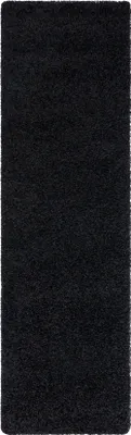 Immagine prodotto di Tappeto, tappeti passatoie SOFFI shaggy 5cm nero - per il soggiorno, la cucina, il corridoio  nero 60x200 cm