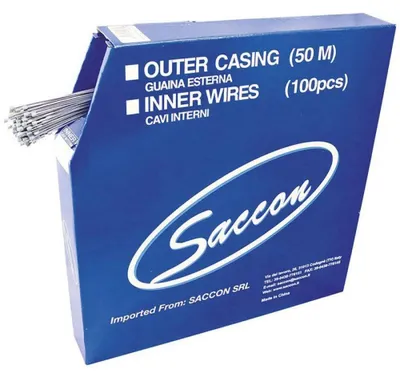 Produktbild von Saccon Stainless Steel Change Cables Schaltzug 100 Einheiten Blau 1.1 x 2250 mm Blau 1.1 x 2250 mm