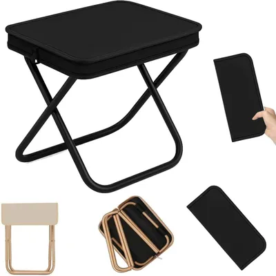 Produktbild von Klappstuhl, Leichter Campingstuhl, Tragbar und Zusammenklappbar, für Outdoor-Aktivitäten
