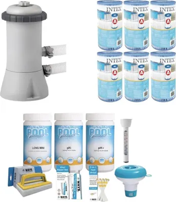 Obrázok produktu pre WAYS - Starostlivosť o bazény - Balenie média a filtračného čerpadla 2271 L/u a 6 filtrov typu A