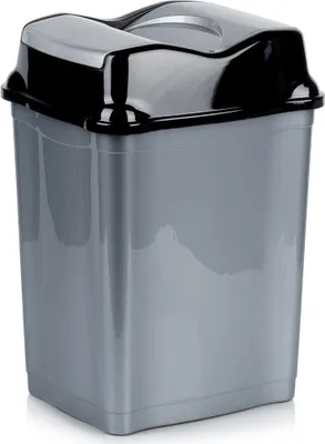 Obrázek produktu pro Plastový odpadkový koš šedý 28l