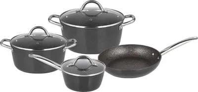 Zdjęcie produktu dla Michelino 7-częściowy zestaw garnków ze stali nierdzewnej indukcja 18/10 zestaw garnków z pokrywką gastronomia
