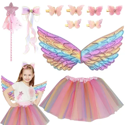 Immagine prodotto di Set da costume a farfalla da 10 pezzi per bambine