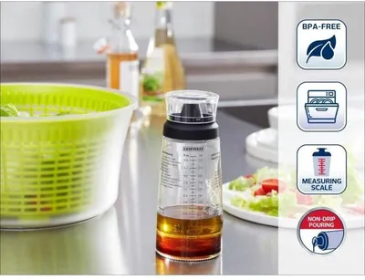 Image de Shaker do Vinaigrette Leifheit, 300 ml, Skala Pomiarowa, Z Nakrętką, 5 Przepisów