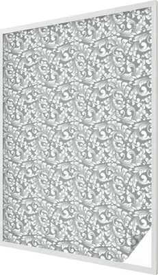 Obrázok produktu pre Vitrážová fólia na okno - 146x100 cm - vitrážový vzor - nepriehľadná dekoratívna fólia na ochranu súkromia - samolepiaca, UV ochrana - listová elegancia