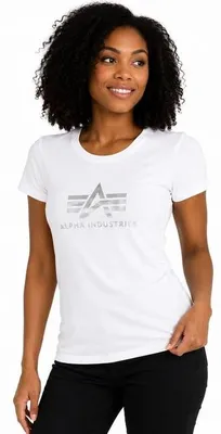 Immagine prodotto di Maglietta da donna Alpha Industries WMNS Basic Tee White - L