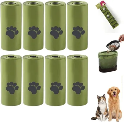 Produktbild von Hundekotbeutel 22 x 30 cm, 8 Rollen mit 120 Beuteln, auslaufsicher, für Gassirunde