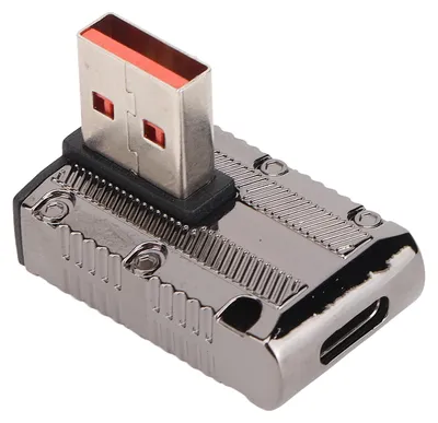 Image de Adaptateur USB mâle vers Type-C femelle : synchronisation de données ultra-rapide jusqu'à 10 Gbps, recharge rapide 120 W, adaptateur USB 3.1 A vers Type-C