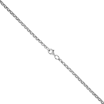 Produktbild von Damen Collier 925 Sterling Silber Erbskette 70 cm lang