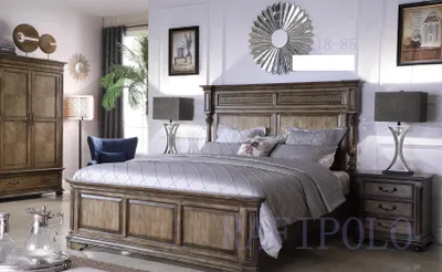 Produktbild von Landhaus Designer Möbel Bett Doppel Schlafzimmer 180x200cm Betten Gründerzeit